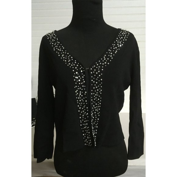 Spenser Evening Women's Size Medium Black Long Sleeved Shirt - Picture 1 of 3